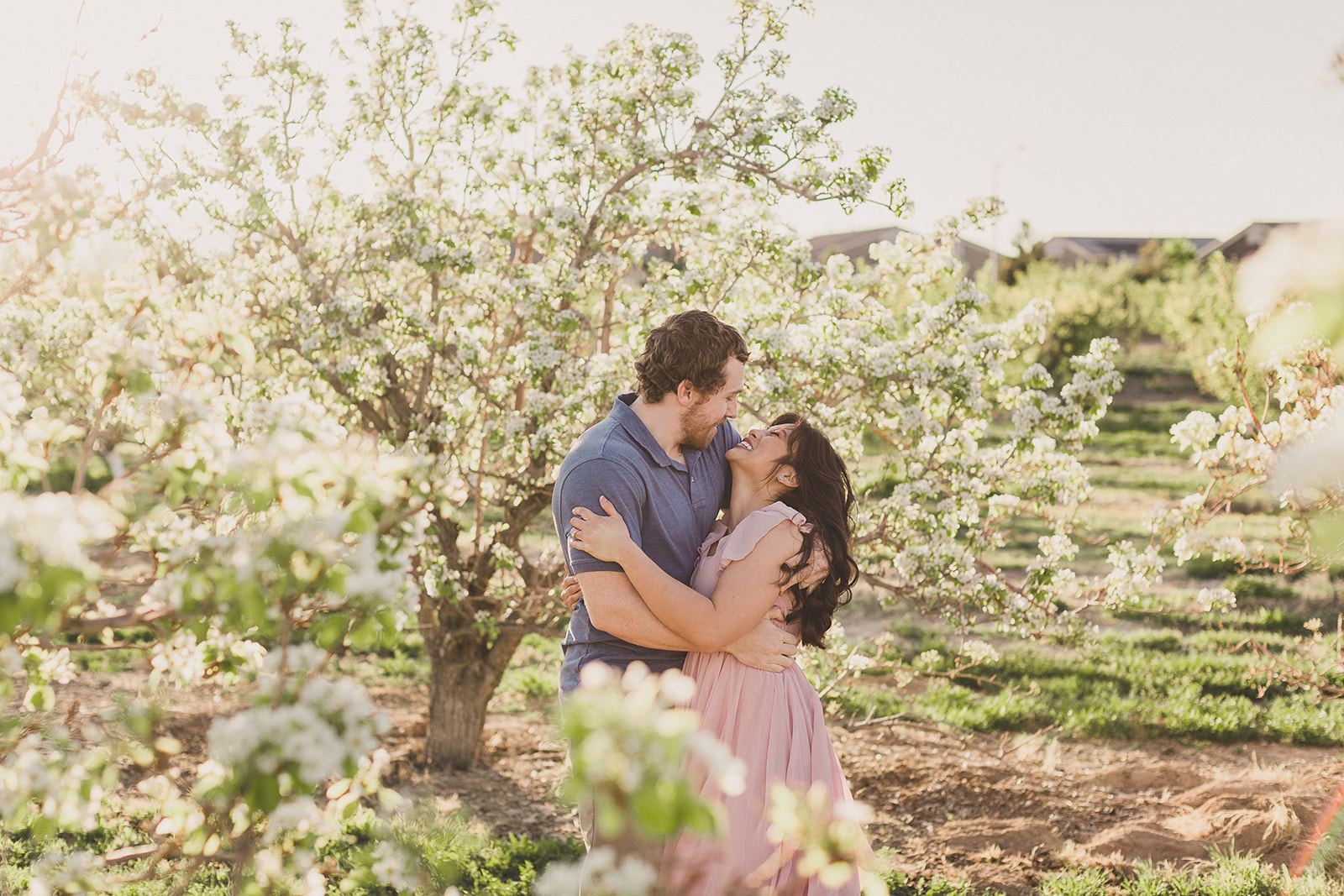 romantic spring engagement portraits by Taylor Made Photography