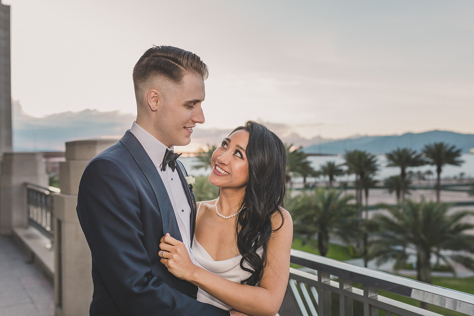 rooftop wedding portraits in Las Vegas by Taylor Made Photography